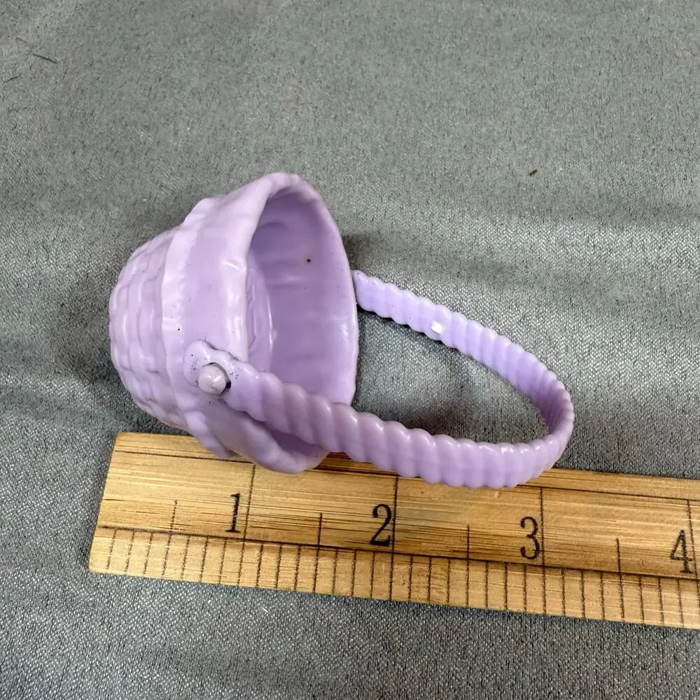 Barbie Purple Basket Mattel 2020 Mini Toy Doll Accessory Easter